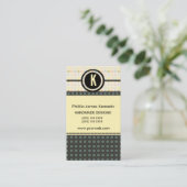 Pattern Play Edgy Monogram Appointment Afsprakenkaartje (Staand voorkant)