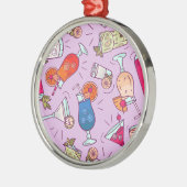 Pattern real cocktails and long drinks metalen ornament (Links)