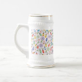 Pattern Retro Christmas Lights Bierpul (Links)