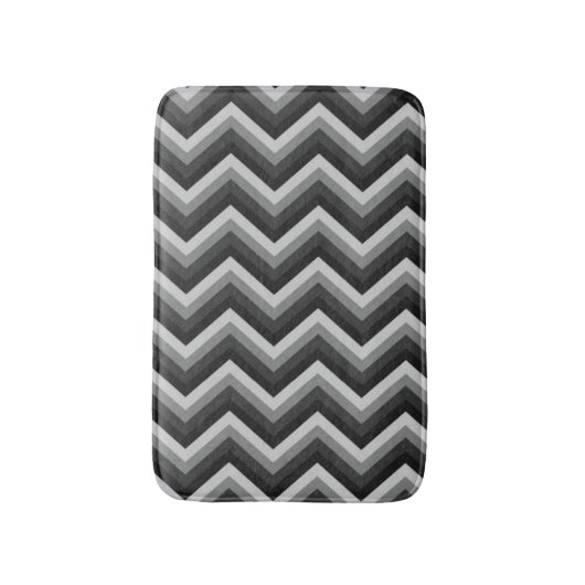 Pattern Retro Zig Zag Chevron Badmat (Voorkant Verticaal)