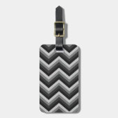 Pattern Retro Zig Zag Chevron Bagagelabel (Voorkant verticaal)