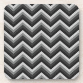 Pattern Retro Zig Zag Chevron Bier Onderzetter (Voorkant)