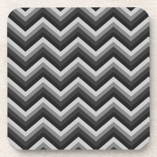 Pattern Retro Zig Zag Chevron Bier Onderzetter (Voorkant)