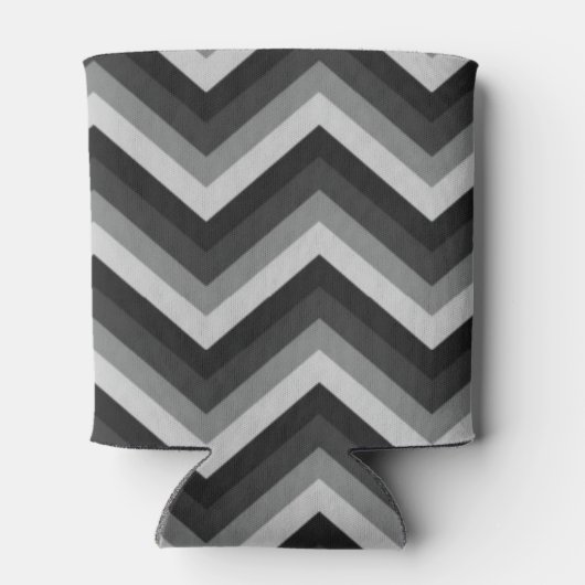 Pattern Retro Zig Zag Chevron Blikjeskoeler (Achterkant)