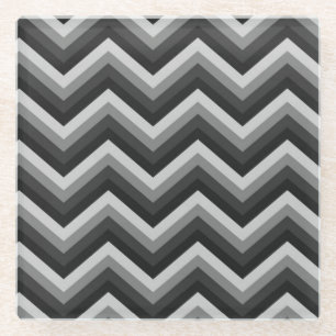 Pattern Retro Zig Zag Chevron Glazen Onderzetter