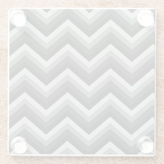 Pattern Retro Zig Zag Chevron Glazen Onderzetter (Achterkant)