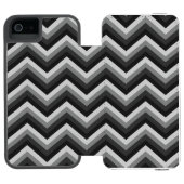 Pattern Retro Zig Zag Chevron Incipio iPhone Portemonnee Hoesje (Agenda Open)