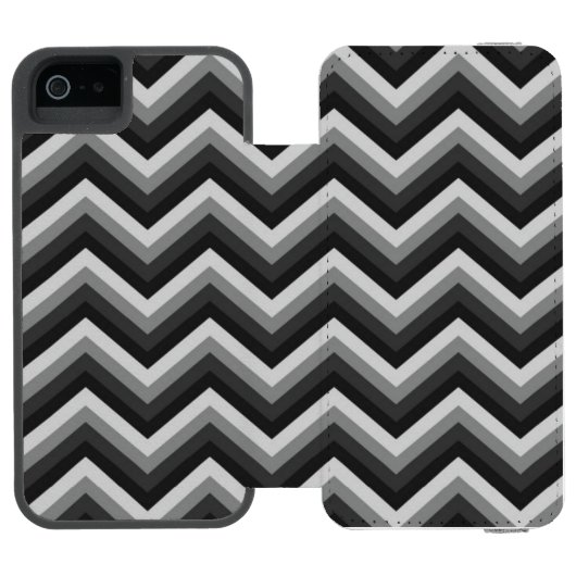 Pattern Retro Zig Zag Chevron Incipio iPhone Portemonnee Hoesje (Agenda Open)