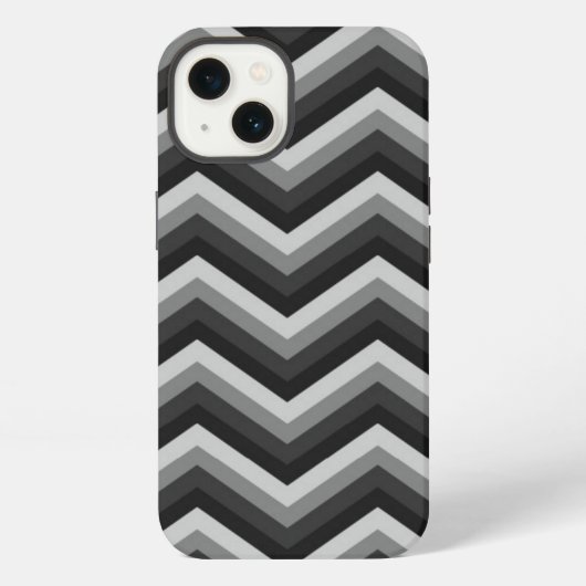 Pattern Retro Zig Zag Chevron iPhone Hoesje (Achterkant)