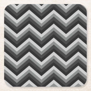 Pattern Retro Zig Zag Chevron Kartonnen Onderzetters