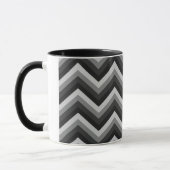 Pattern Retro Zig Zag Chevron Mok (Links)