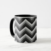 Pattern Retro Zig Zag Chevron Mok (Voorkant links)