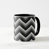 Pattern Retro Zig Zag Chevron Mok (Voorkant rechts)
