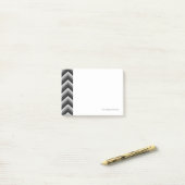 Pattern Retro Zig Zag Chevron Post-it® Notes (Op bureau)