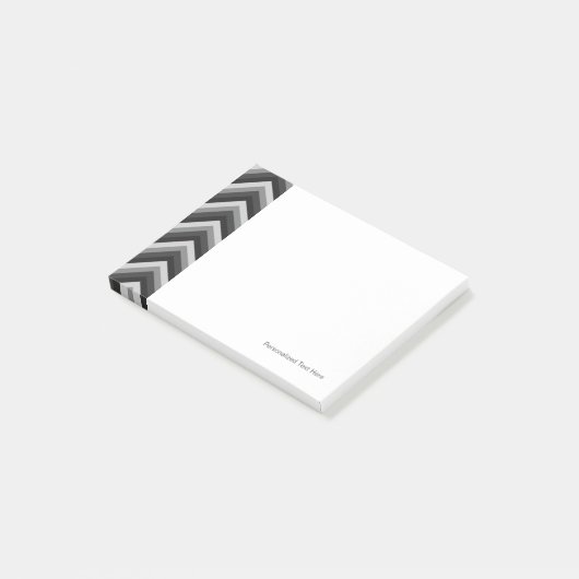 Pattern Retro Zig Zag Chevron Post-it® Notes (Schuin)