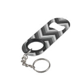 Pattern Retro Zig Zag Chevron Sleutelhanger Flessenopener (Achterkant Gekanteld)