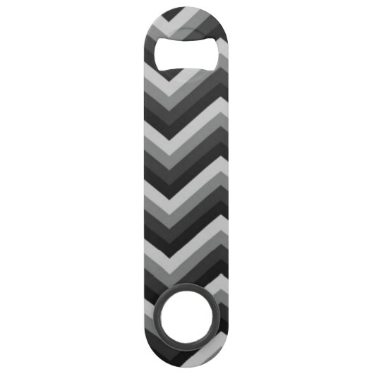 Pattern Retro Zig Zag Chevron Speed Flessenopener (Voorkant)