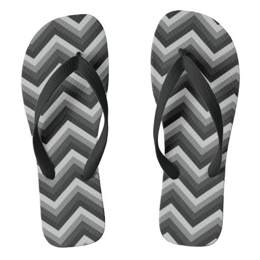 Pattern Retro Zig Zag Chevron Teenslippers (Voetbed)