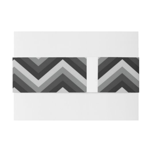 Pattern Retro Zig Zag Chevron Uitnodigingen Wikkel (Achterkant Voorbeeld)
