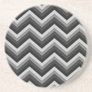Pattern Retro Zig Zag Chevron Zandsteen Onderzetter
