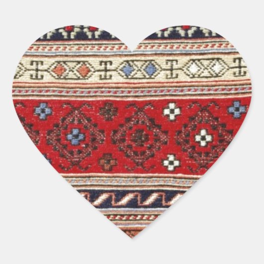 Pattern Rug Turkey Peace Love Art Destiny Hart Sticker (Voorkant)