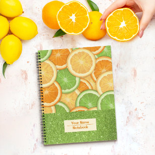 Pattern Slices Oranje Notitieboek