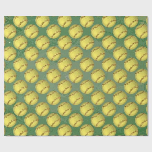 Pattern Softball Cadeaupapier (Vlak)