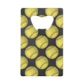 Pattern Softball Creditkaart Flessenopener (Achterkant)