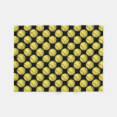 Pattern Softball Fleece Deken (Voorkant (Horizontaal))