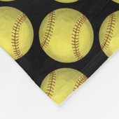 Pattern Softball Fleece Deken (Hoek)