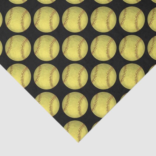 Pattern Softball Tissuepapier (Detail)