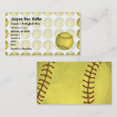 Pattern Softball Visitekaartje (Voorkant / Achterkant)