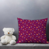 Pattern space lavender orange red burgundy kussen