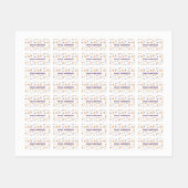 Pattern space ufo orange purple white labels (Vel)
