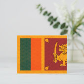  Pattern Sri Lankan Flag Briefkaart (Staand voorkant)
