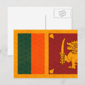  Pattern Sri Lankan Flag Briefkaart (Voorkant / Achterkant)