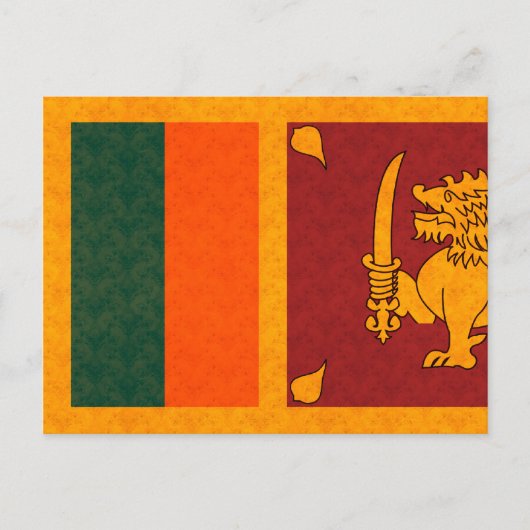 Pattern Sri Lankan Flag Briefkaart (Voorkant)