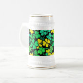Pattern St. Patrick's Day Clovers Bierpul (Voorkant links)