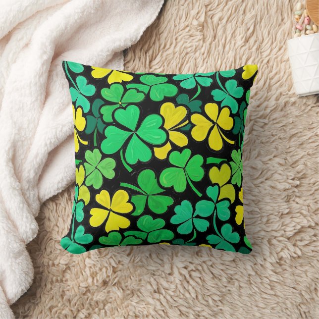 Pattern St. Patrick's Day Clovers Kussen (Deken)