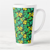Pattern St. Patrick's Day Clovers Latte Mok (Rechts)