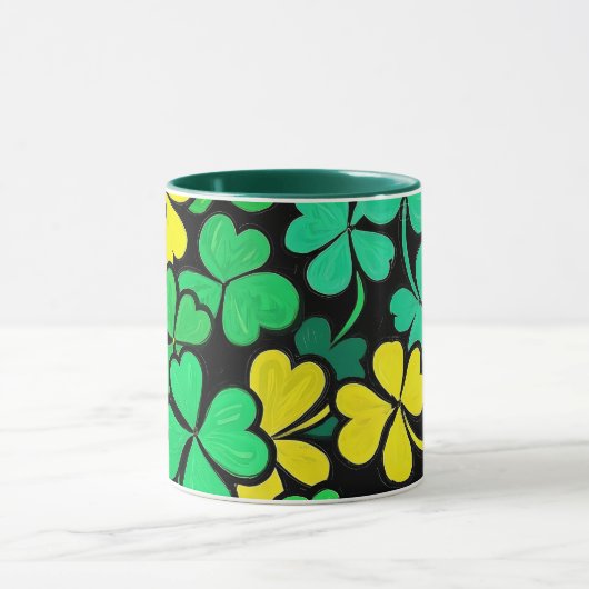 Pattern St. Patrick's Day Clovers Mok (Midden)