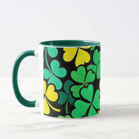 Pattern St. Patrick's Day Clovers Mok (Links)