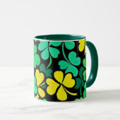 Pattern St. Patrick's Day Clovers Mok (Voorkant rechts)
