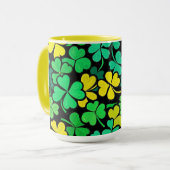 Pattern St. Patrick's Day Clovers Mok (Voorkant links)