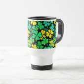 Pattern St. Patrick's Day Clovers Reisbeker (Voorkant rechts)