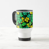 Pattern St. Patrick's Day Clovers Reisbeker (Voorkant links)