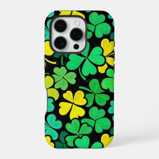 Pattern St. Patrick's Day Clowers  iPhone Hoesje (Achterkant)