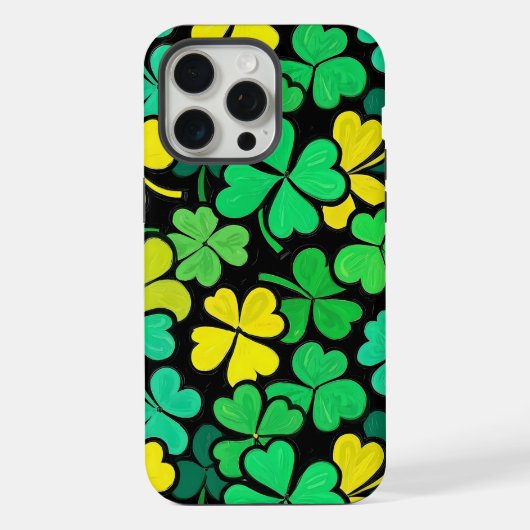 Pattern St. Patrick's Day Clowers  iPhone Hoesje (Achterkant)
