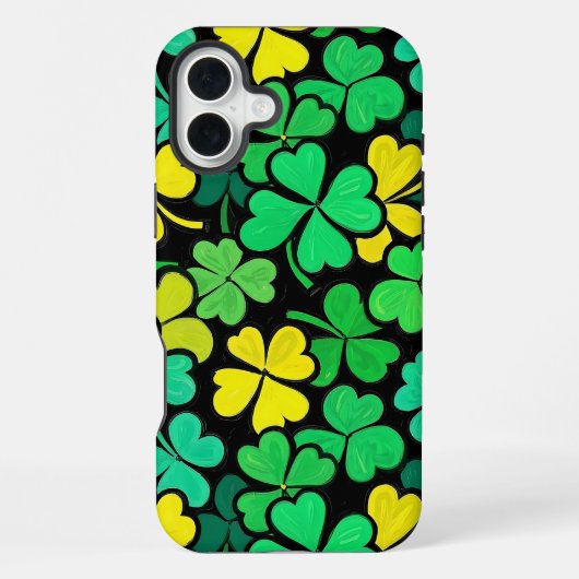 Pattern St. Patrick's Day Clowers  iPhone Hoesje (Achterkant)