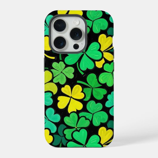 Pattern St. Patrick's Day Clowers iPhone Hoesje (Achterkant)